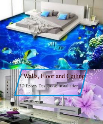 Walls, Floor and Ceiling - 3D Epoxy Designs And Installation